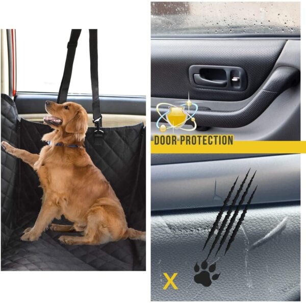 perro y auto con funda premium